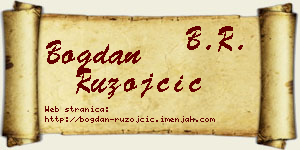 Bogdan Ružojčić vizit kartica